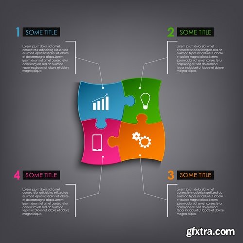 Collection elements of infographics vector image #9-25 Eps