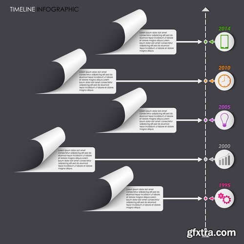 Collection elements of infographics vector image #9-25 Eps