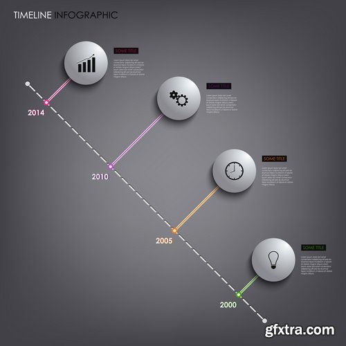 Collection elements of infographics vector image #9-25 Eps