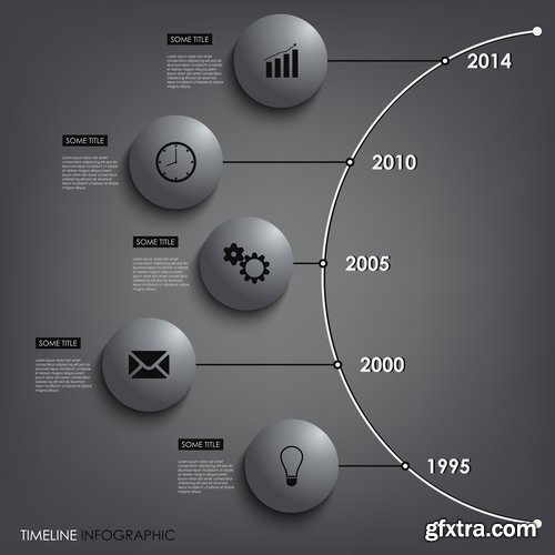 Collection elements of infographics vector image #9-25 Eps