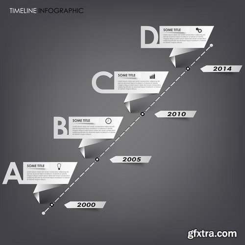 Collection elements of infographics vector image #9-25 Eps