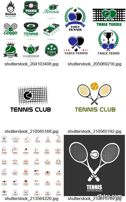 Amazing SS - Tennis Design Elements, 25xEPS