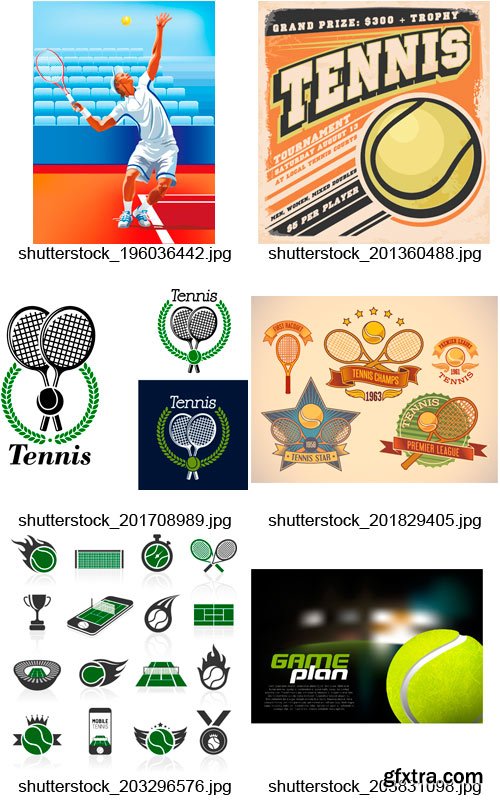 Amazing SS - Tennis Design Elements, 25xEPS