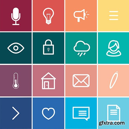 Ai Square Web Icons For Webmaster 2014