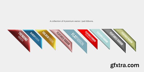 PSD Web Design - Attractive Ribbons