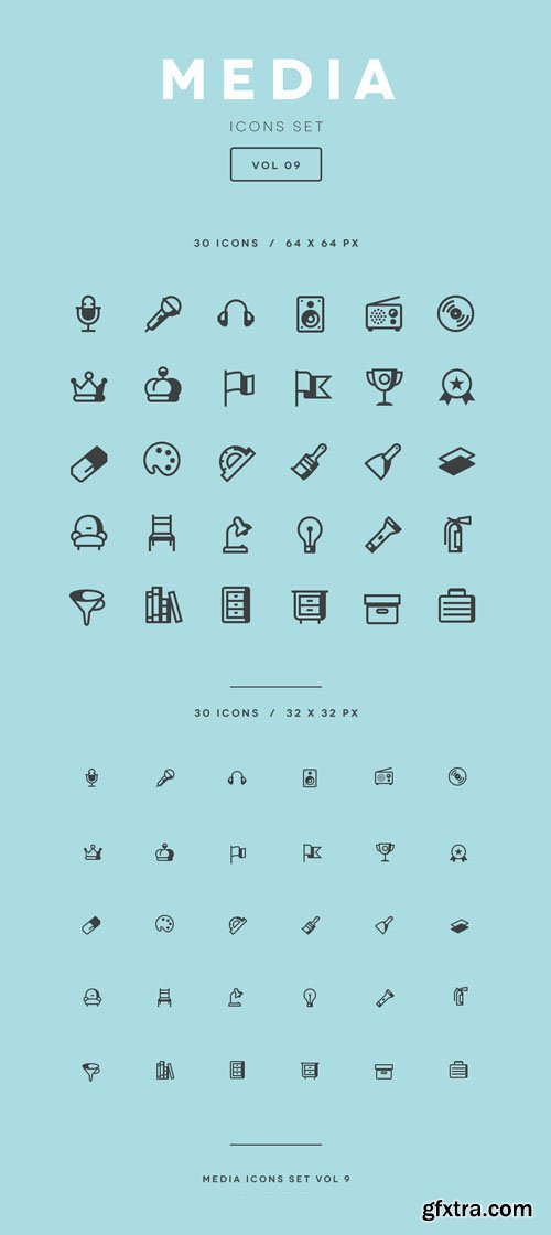 Media Icon Set Vol9