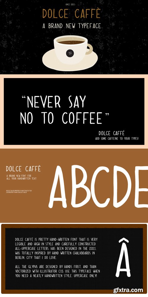 Dolce Caffe Font Family $74