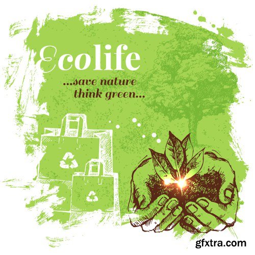 Eco Life Vector Set