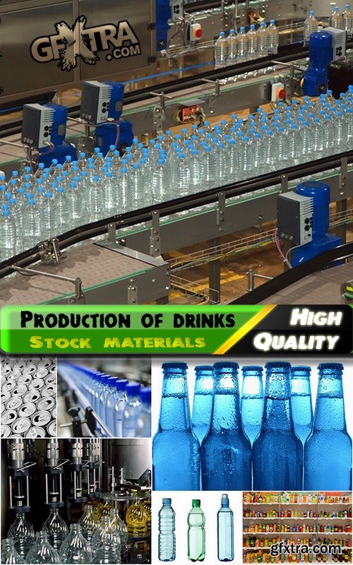 Production of different drinks on factory - 25 HQ Jpg