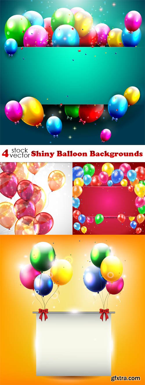 Vectors - Shiny Balloon Backgrounds