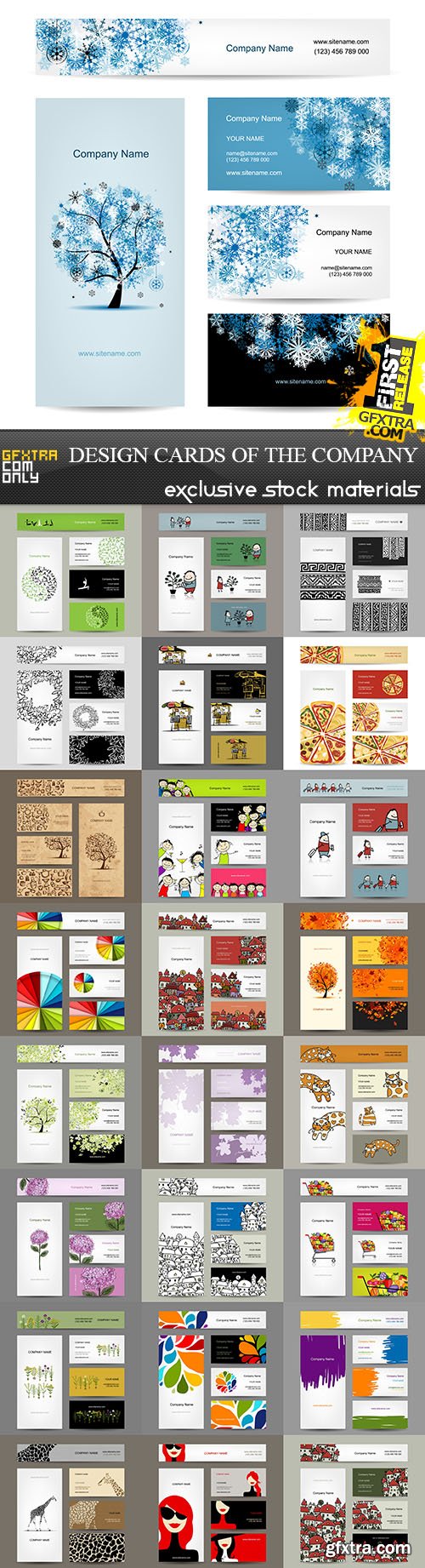 Design Cards of the Company, 25xEPS