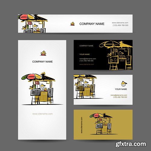 Design Cards of the Company, 25xEPS