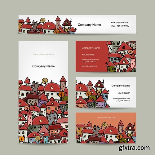 Design Cards of the Company, 25xEPS