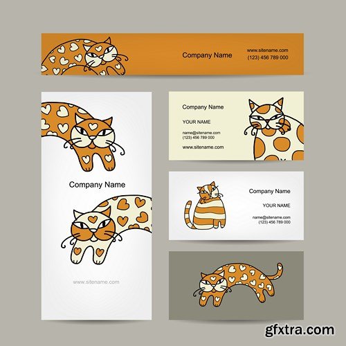 Design Cards of the Company, 25xEPS