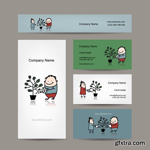 Design Cards of the Company, 25xEPS