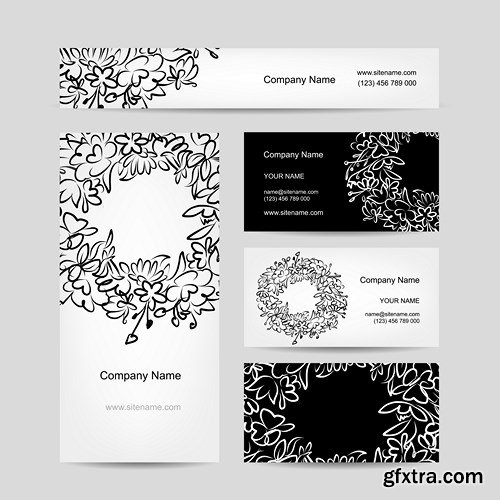 Design Cards of the Company, 25xEPS