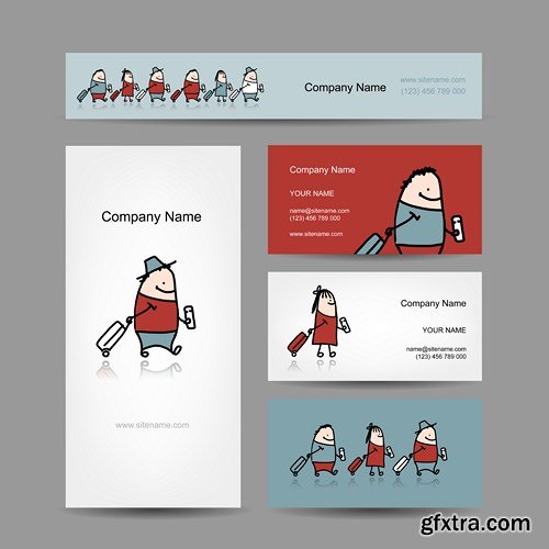 Design Cards of the Company, 25xEPS