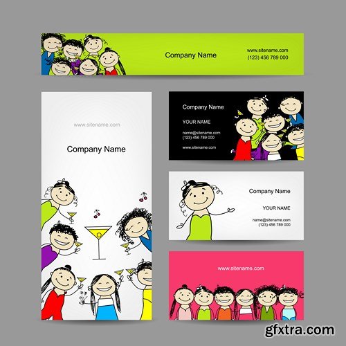 Design Cards of the Company, 25xEPS