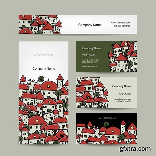 Design Cards of the Company, 25xEPS