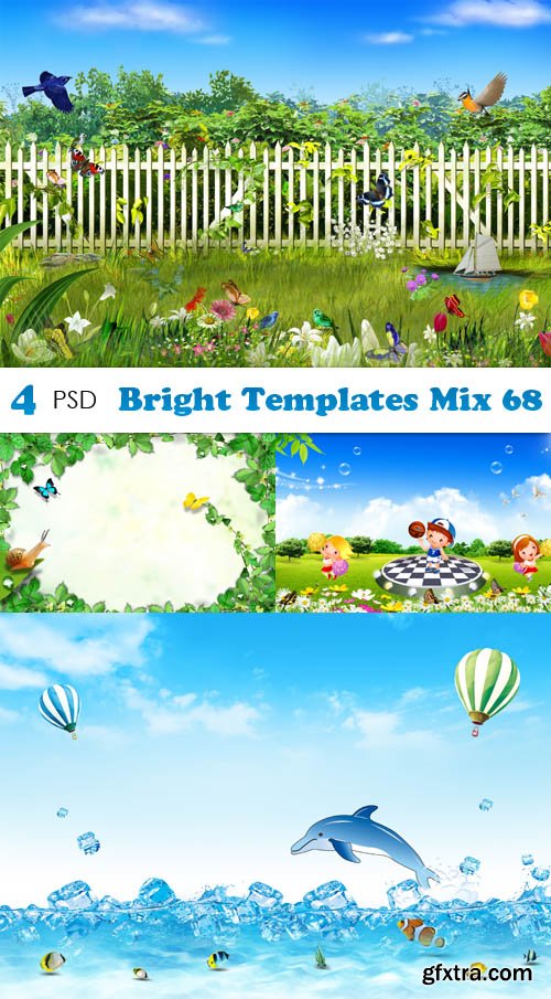 PSD - Bright Templates Mix 68