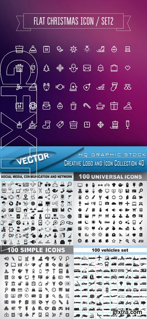 Stock Vector - Creative Logo and Icon Collection 40