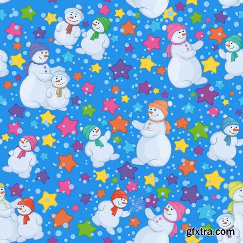 Snowman Vector Collection - 25x EPS