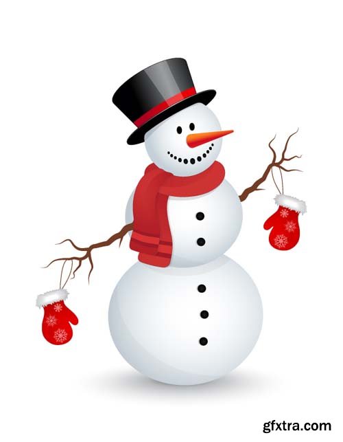 Snowman Vector Collection - 25x EPS