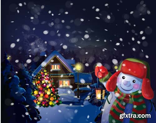 Snowman Vector Collection - 25x EPS