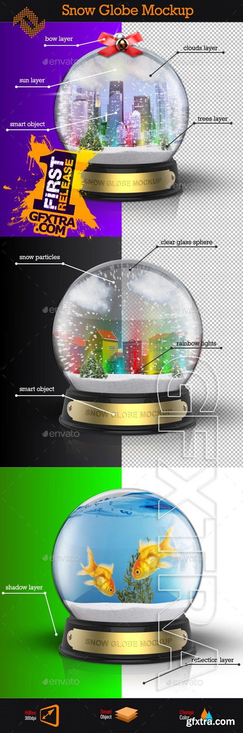 GraphicRiver - Snow Globe Mockup 9628824