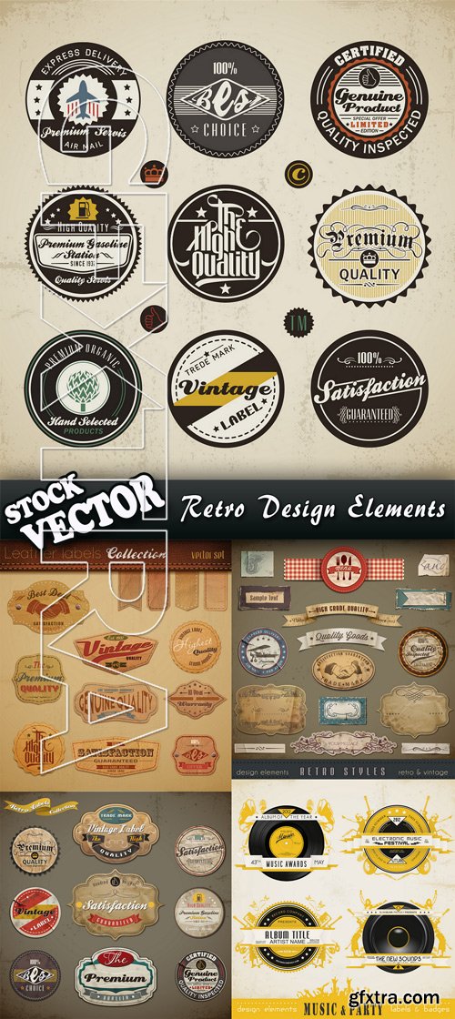 Stock Vector - Retro Design Elements