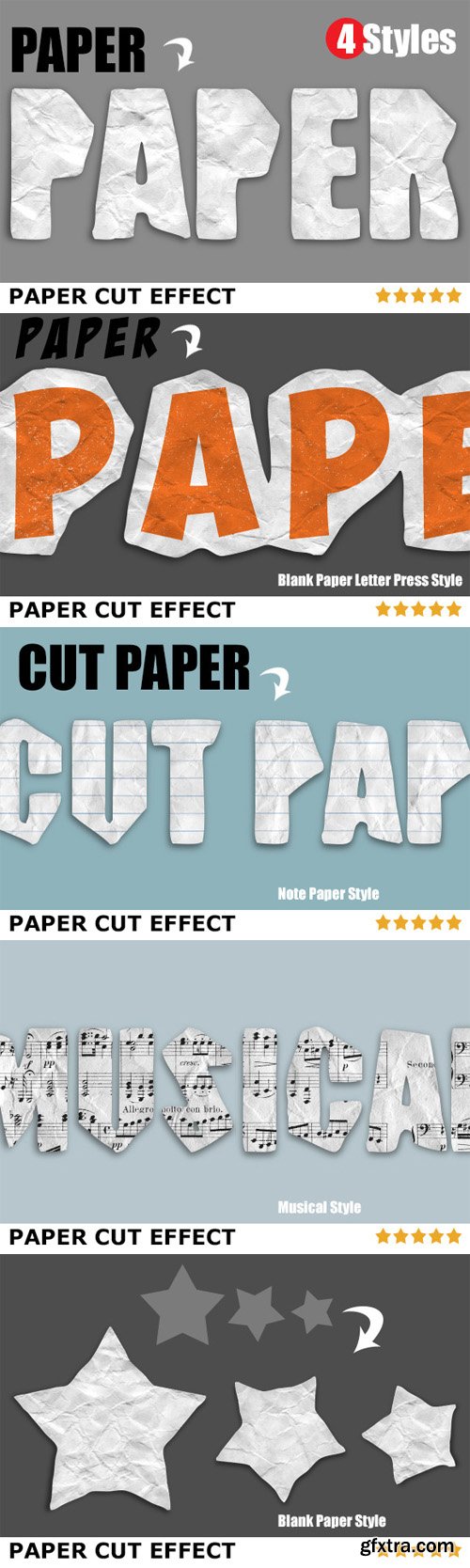 CreativeMarket - Paper Cut Effects 18693