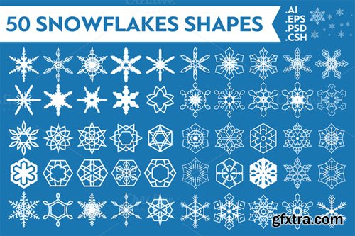 Snowflakes Vector Shapes