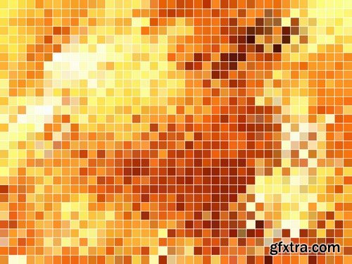 Stock Vectors - Pixel background 2, 25xEPS