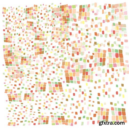 Stock Vectors - Pixel background 2, 25xEPS