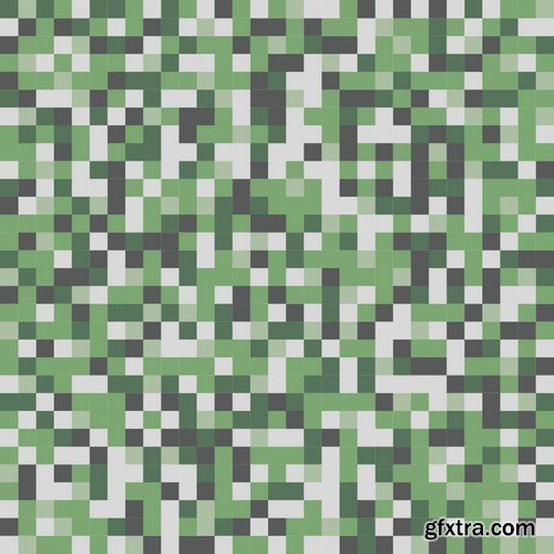 Stock Vectors - Pixel background 2, 25xEPS