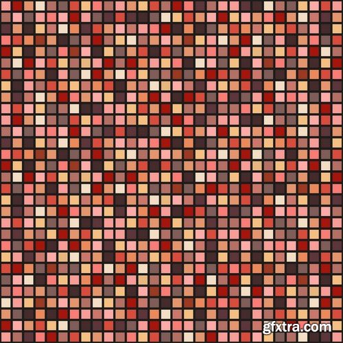 Stock Vectors - Pixel background 2, 25xEPS