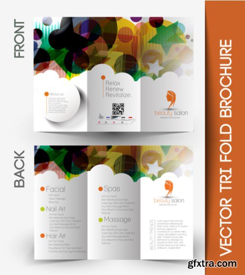 Trifold Brochure Template Vector Pack