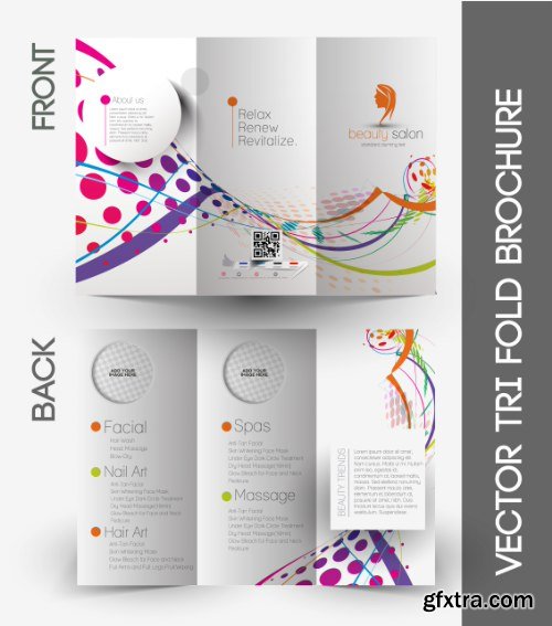 Trifold Brochure Template Vector Pack