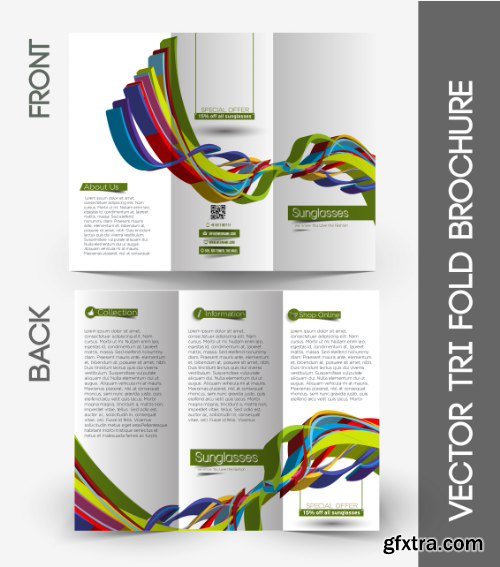 Trifold Brochure Template Vector Pack