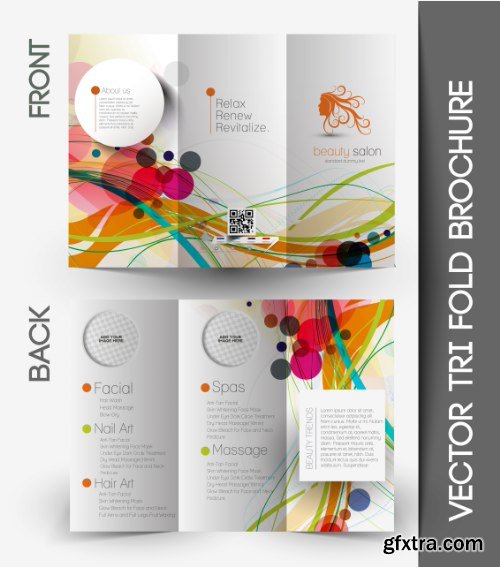 Trifold Brochure Template Vector Pack