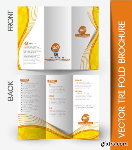 Trifold Brochure Template Vector Pack