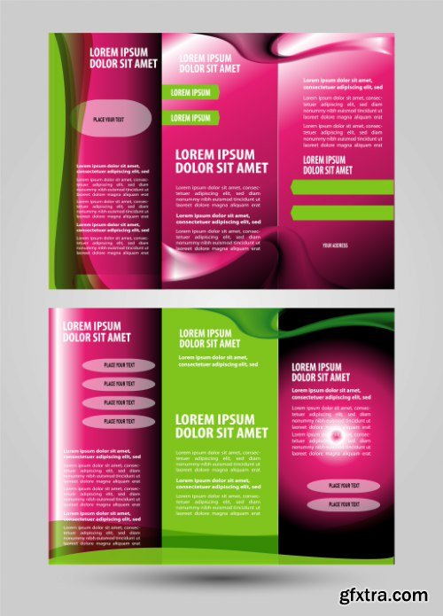 Trifold Brochure Template Vector Pack