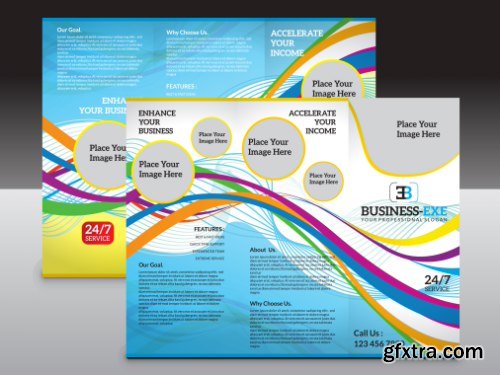 Trifold Brochure Template Vector Pack