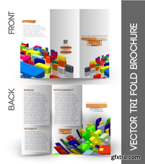 Trifold Brochure Template Vector Pack