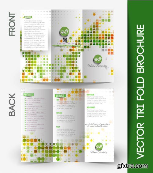 Trifold Brochure Template Vector Pack