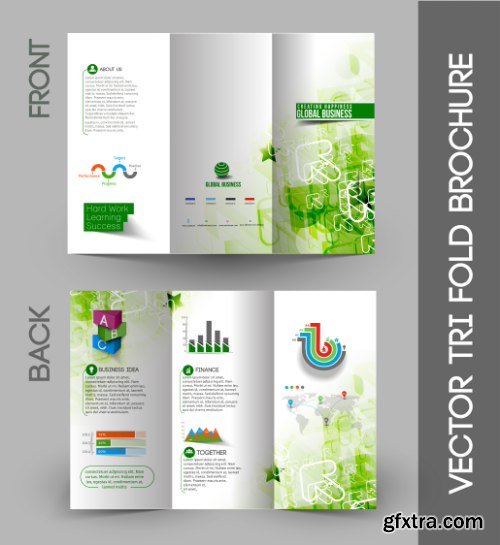 Trifold Brochure Template Vector Pack