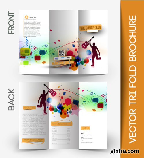 Trifold Brochure Template Vector Pack