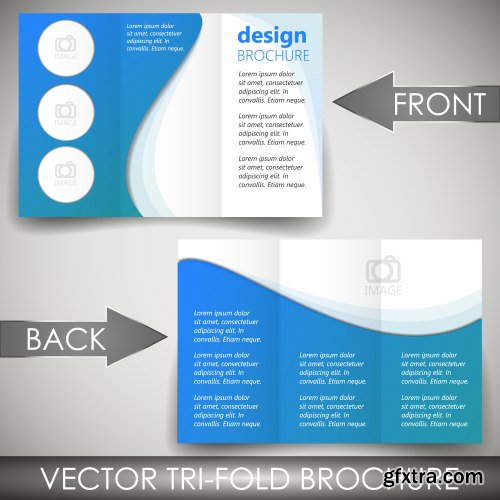 Trifold Brochure Template Vector Pack