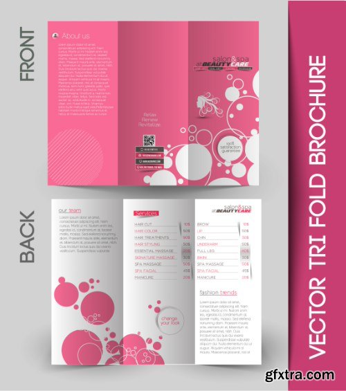 Trifold Brochure Template Vector Pack