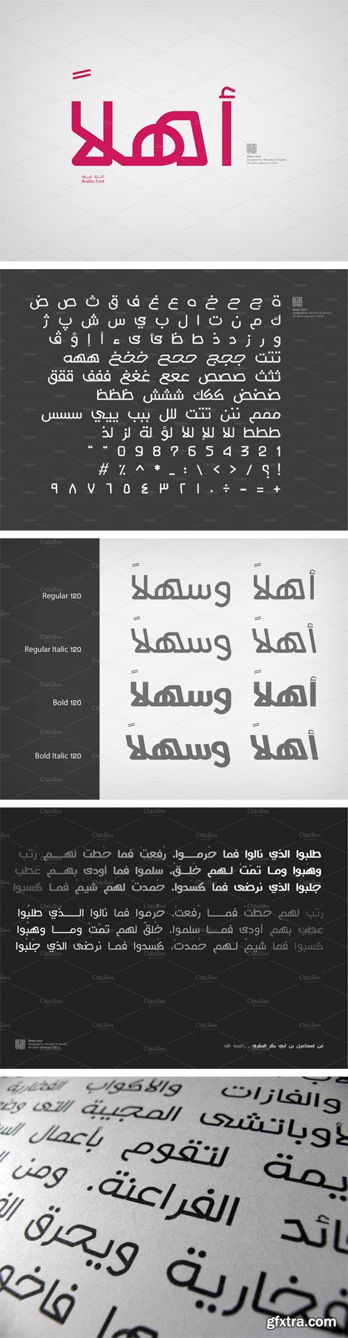 Ahlan Font Family - 4 Fonts for $20